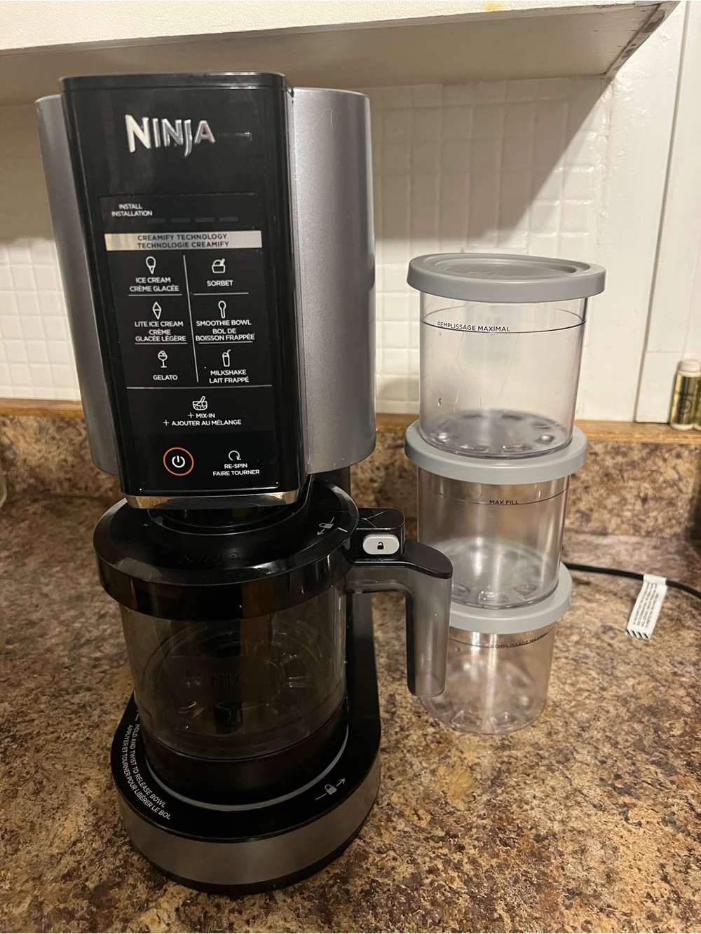 Ninja Creami ice cream Frozen Treat Maker with cups